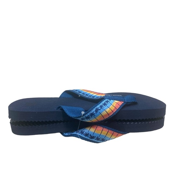 Simply Southern Flip Flops Palmtree Design Women Size XL 8.5-9.5 Slides Sandals - Picture 4 of 8